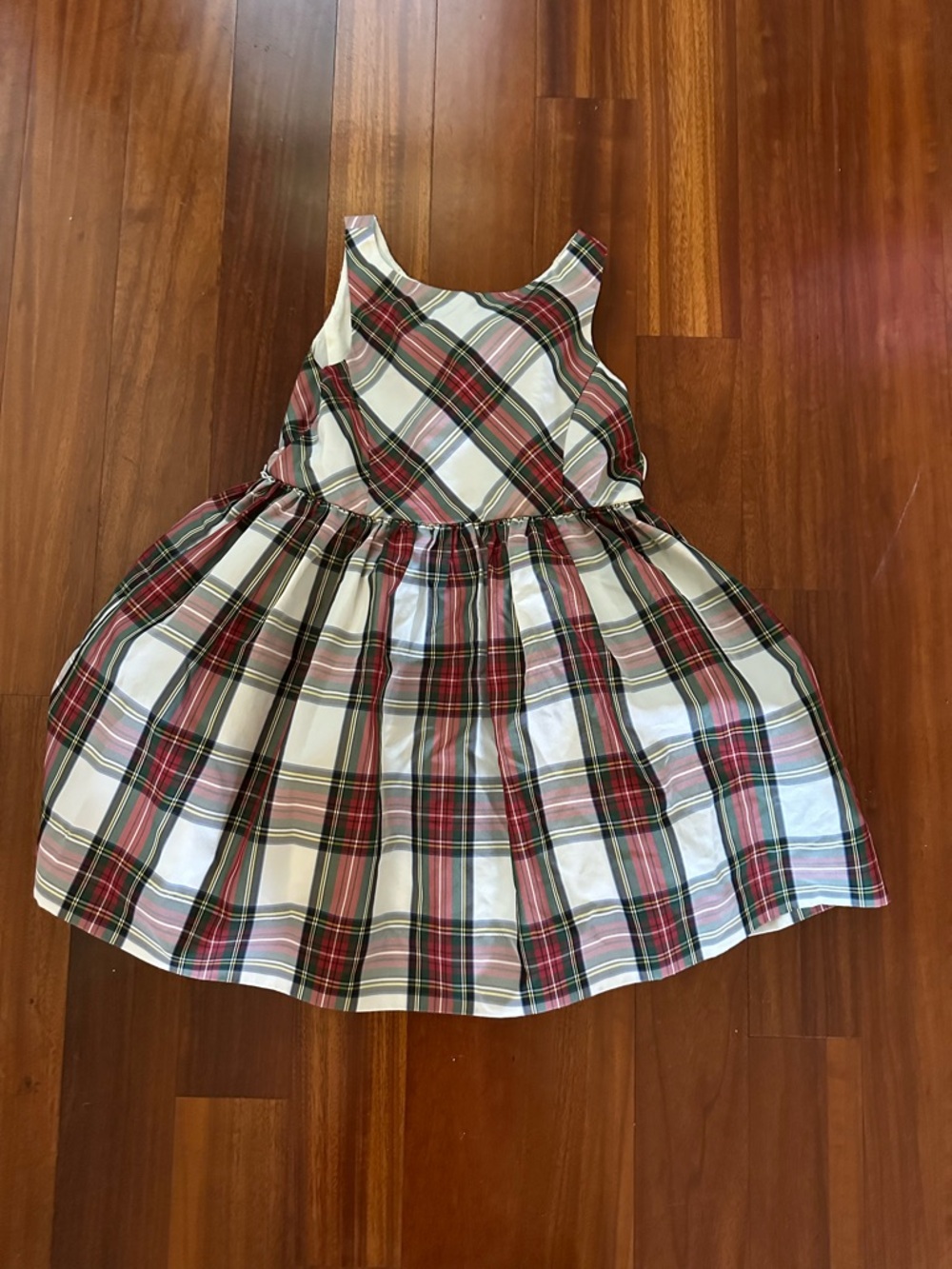 Polo by Ralph Lauren Red, Green and Cream Plaid Girls' Dress